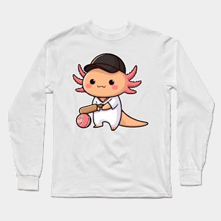 axolotl Funny cricketer Long Sleeve T-Shirt